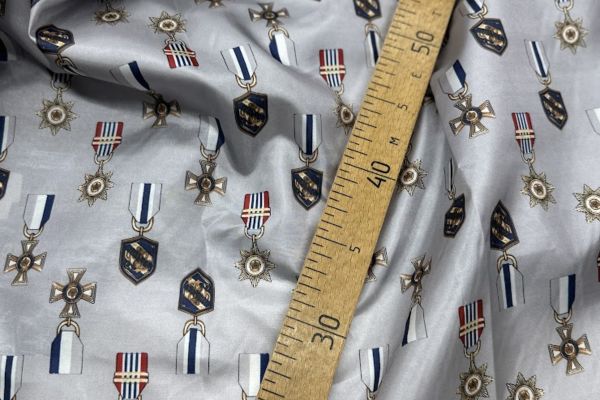 Подкладочная ткань Медальки